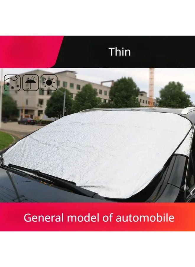 Thin Silvery Waterproof Car Windshield Cover Anti Frost Anti Fog UV Protection - Image 4